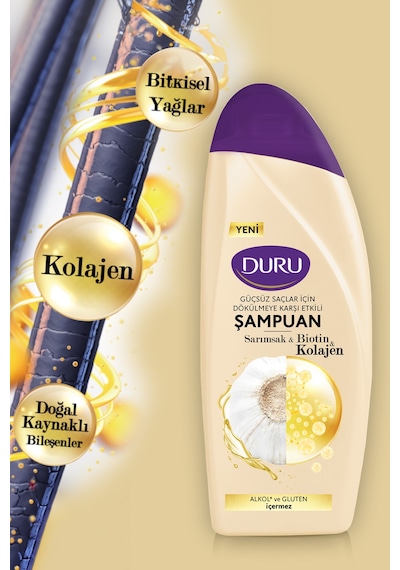 Sarımsak&biotin&kolajen Dökülmeye Karşı Etkili Şampuan 3x500 Ml Tüm Saç Tipleri Sarımsak&biotin&kolajen Dökülmeye Karşı Etkili Şampuan 3x500 Ml Tüm Saç Tipleri
