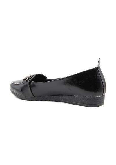 Style Star Ys3058 Siyah Rugan Kadın Babet