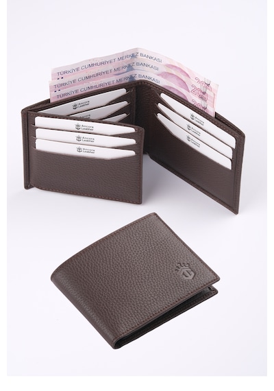Ancora Leather Hakiki Deri Erkek Cüzdan-26500 Kahverengi