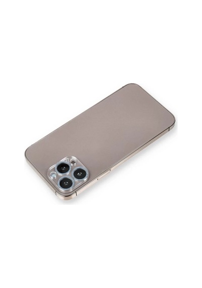 Apple İphone 12 Pro Max Shine Kamera Lens Koruma Cam - Sierra Blue -