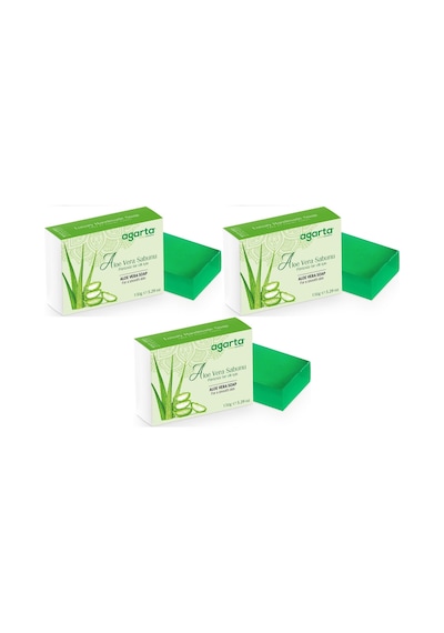 Agarta El Yapımı Doğal Sabun 150gr Aloe Vera 3 Lü Set