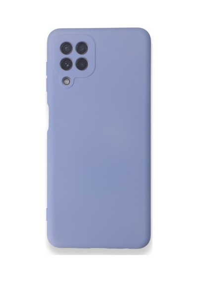Samsung Galaxy M32 Uyumlu Kılıf Lansman Kapak Içi Kadife Doku Kamera Korumalı Silikon lila