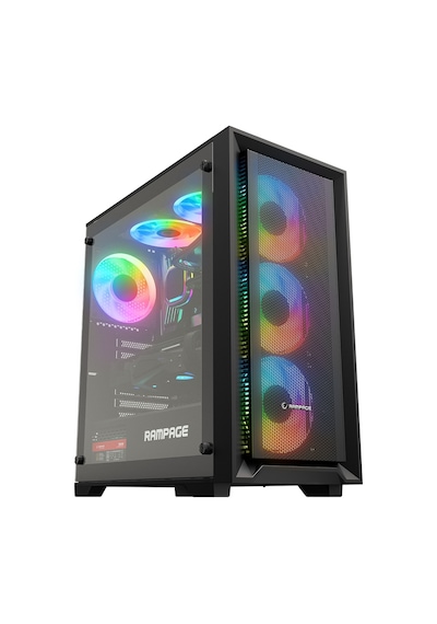 Rampage Voyager 750W 80+ Bronze Rgb Fan Atx Siyah Mıd Tower Oyuncu Kasası