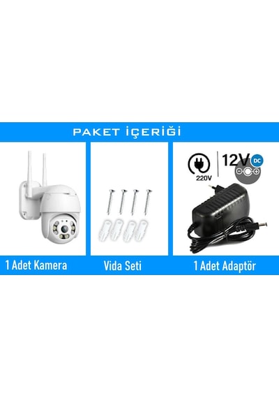 Pro 3038 360 Görüş Hareketli Wireless Waterproof Akıllı Ip Güvenlik Kamerası Okam Uygulama