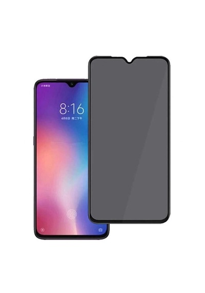 Hubrendy Tedarik Samsung A12 Uyumlu Hayalet Ekran Gizli Tam Kaplayan Kırılmaz Cam Seramik Ekran Koru