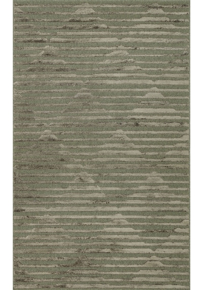 Green Dyed Yüksek Alçak Dokulu Naturel Yün Ve Vıskon Modern Doku
