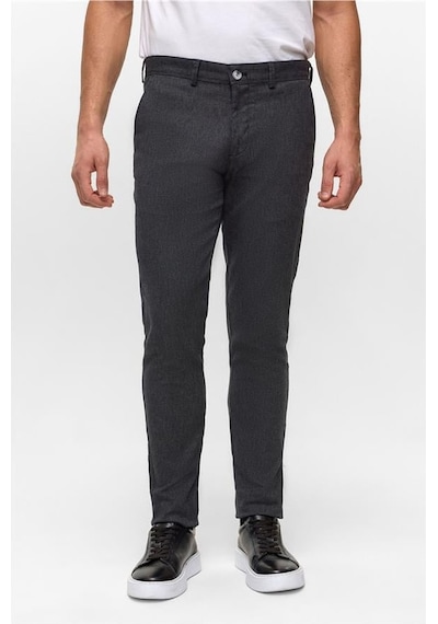Süvari Siyah Slim Armürlü Pantolon Pn2020500731-s09 Siyah