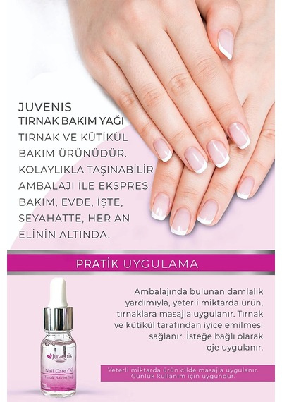 Juvenis E Vitamini İçeren Tırnak Bakım Yağı 10 ML