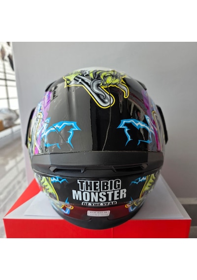 Rhkc Çene Açılır Kask Vizörlü Bıg Monster L Çok Renkli