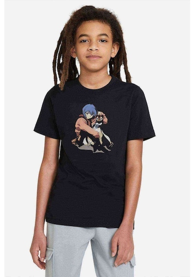 Tshirthane Anime One Punch Man Baskılı Unisex Çocuk Siyah T-Shirt (528317629)