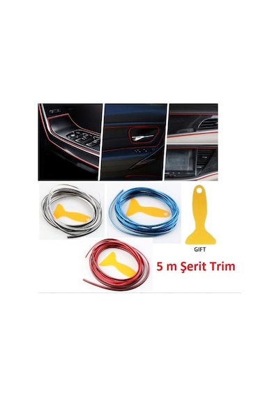 Askımo - Araba Dekorasyon 5 Metre Şerit Trim