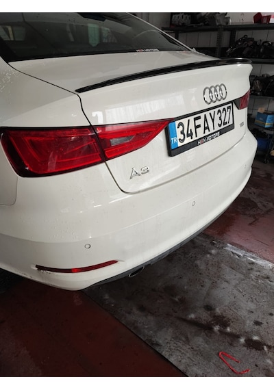 Audi A3 Sedan Spoiler 2013-2020 Yıl Anatomik Parlak Siyah Ple .