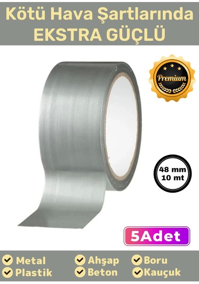 Özel Üretim Çok Amaçlı Su Geçirmez Sızdırmaz Güçlü Dayanıklı Izolasyon Gri Tamir Bandı 48 Mm 10 Mt 5