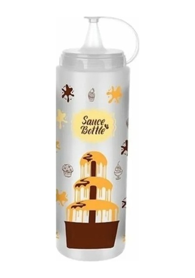 Çikolata Sos Şişesi - Şeffaf - 700 Ml Çokrenkli