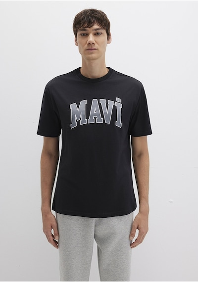 Mavi - Mavi Logo Baskılı Siyah Tişört 0611711-900 Siyah