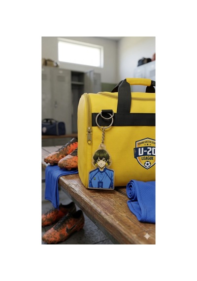 Owl Bag Blue Lock - Meguru Bachira Desenli Acrylic Anahtarlık Çanta Süsü Mıx