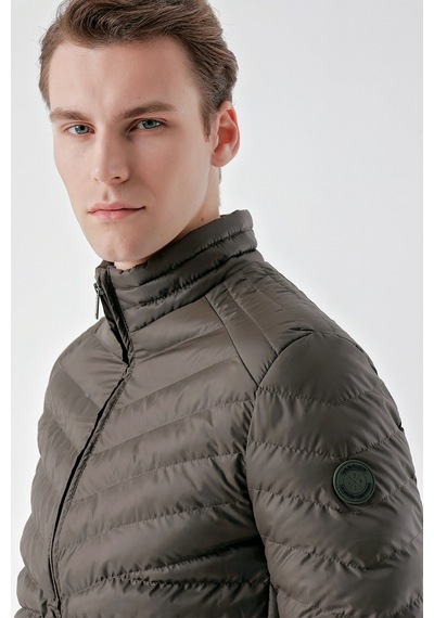 Morven Erkek Haki Su İtici Rüzgar Geçirmez Dynamic Fit Rahat Kesim Şişme Mont 25ks024001710 Haki