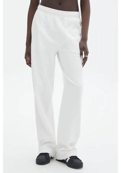 Madmext Beyaz Wide Leg Basic Eşofman Altı Mg1916-beyaz Beyaz