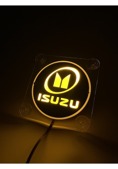 Ahmet Otomotiv Isuzu Cam Önü Logo Tabela 12volt Sarı Renk