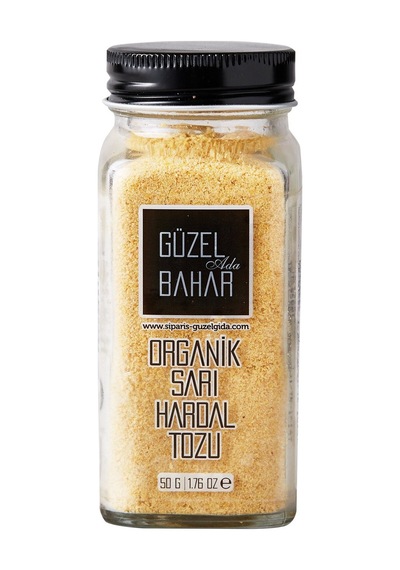 Güzel Ada Organik Sarı Hardal Tozu 50 G - 4 Adet Tarı