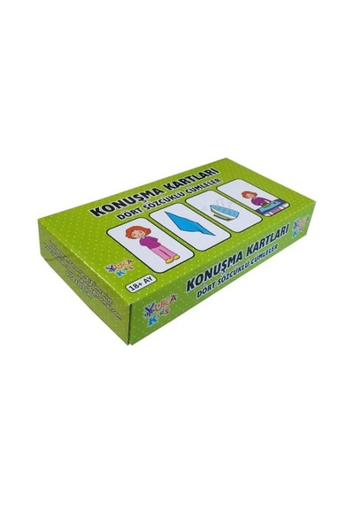 18 Ay Dört Sözcüklü Cümleler Konuşma Kartları yuka Kids