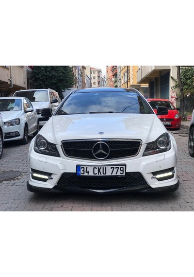 Mercedes W204 C180 Makyajlı Ön Ek Plastik - Tampon Eki - Karlık Lip