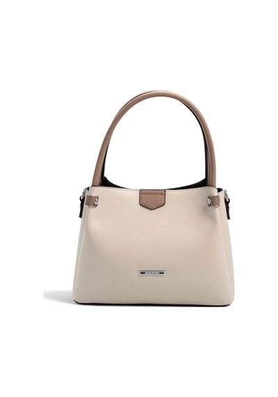 Silver Polo Sp1254 Kadın El Çantası Düz Bej-latte