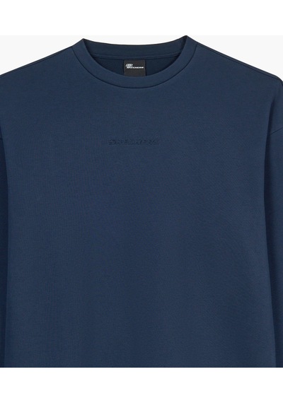 Skechers M Essential Crewneck Sweatshirt Erkek Lacivert Sweatshirt S2610015-0505