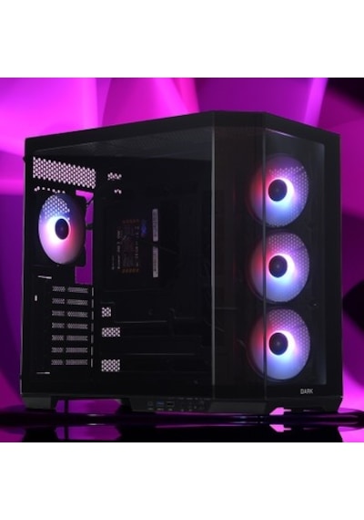 Temperli Cam Kasa İle 4x12cm Argb Led Fanlı Oyuncu Kasası