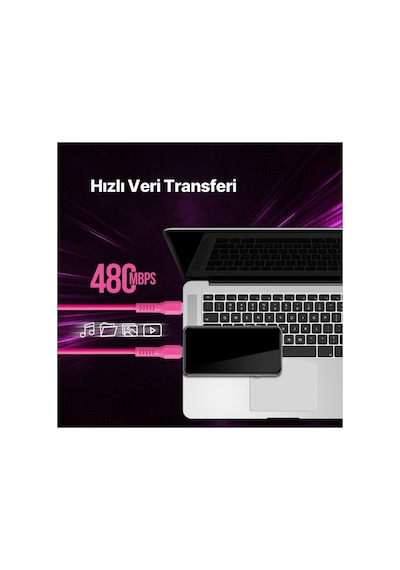 Ttec Usb-c - Usb-c 120cm 60w Pd/qc Hızlı Şarj/data Kablosu - 2dk59