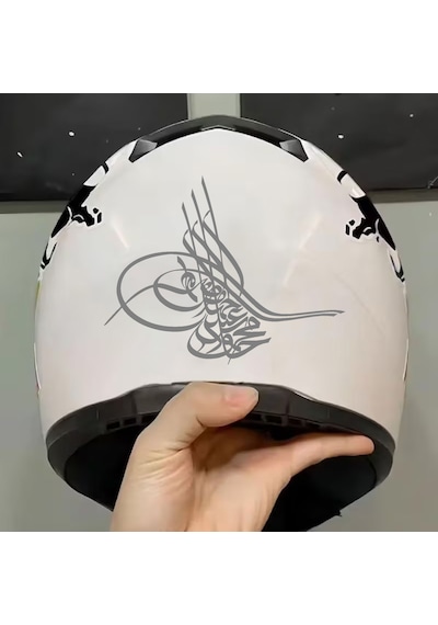 Osmanlı Tuğrası Sticker - Araba Oto Motosiklet Karavan Cam Sticker - 00060 60x47 Cm