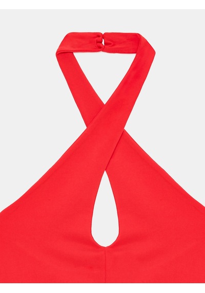 DİLVİN 21267 Halter Top-kırmızı