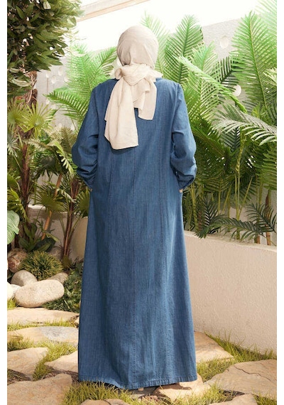 Neways 6463-battal Denim Ferace Koyu Mavi Koyu Mavi