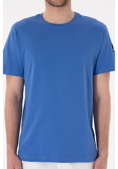 U.S. Polo Assn. Erkek Regular Fit Bisiklet Yaka İndigo Basic Tişört 50305985-VR028