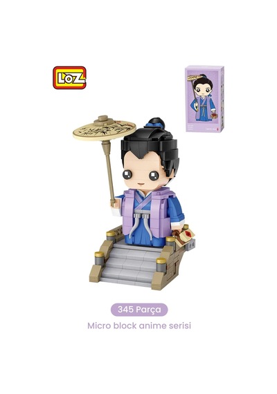 Loz Micro Anime Serisi 1546 Modeli 345 Parça Dekoratif Oyuncak Yapım Seti Yapı Blok