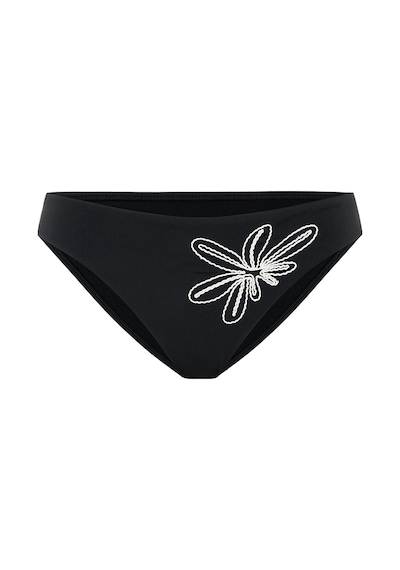 Penti Siyah Nakışlı Bikini Altı