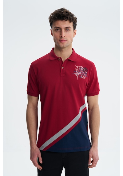 AR-MA Arma Erkek Regular Fit Likralı Pike Polo Yaka Tişört Y27374308501 Bordo