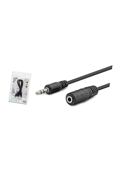 3.5 Mm Aux Uzatma Kablosu 1.2 M - Siyah Hdx1004 Evimdeyokyok