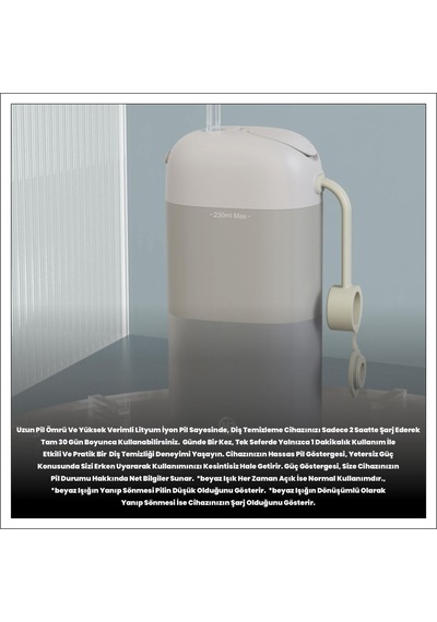 Npo Nicefeel FC5170 Mini Taşınabilir Şarjlı Masajlı Ağız Duşu 200 ML Npo Nicefeel FC5170 Mini Taşınabilir Şarjlı Masajlı Ağız Duşu 200 ML