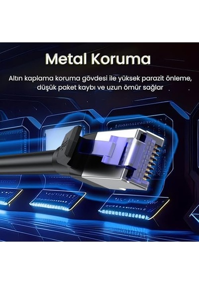 Ethernet Kablosu 2 Metre Siyah Diğer