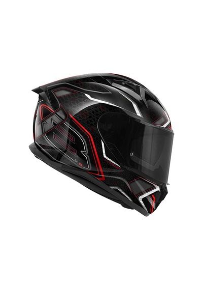 Givi 50.8 Kapalı Motosiklet Kaskı Kırmızı - Siyah - Titanyum