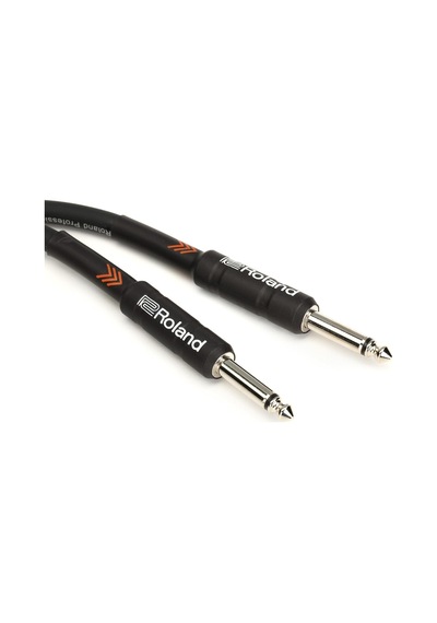 Roland Black Series Enstrüman Kablosu, Düz/düz 1/4-inç Jak, 15-fe