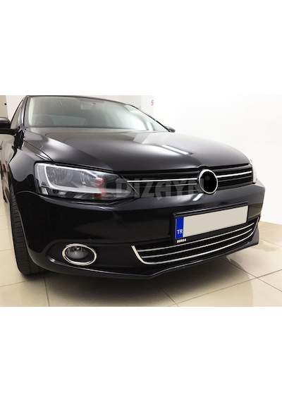 S-Dizayn  Volkswagen Jetta Krom Ön Tampon Çıta 2 Prç 2011-2014