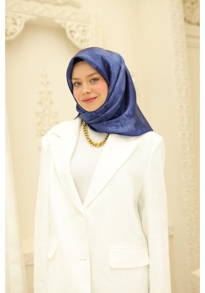 Silk Home Shiny Eşarp 75002-59 Mavi, Gece Mavi