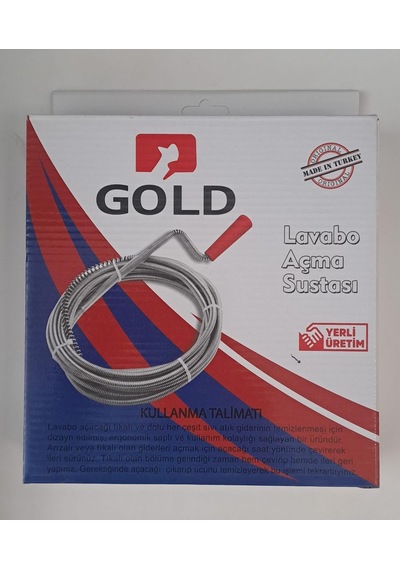 Gold Lavabo Ve Gider Boruları Açama Sustası - Kanal Açma 3 Metre
