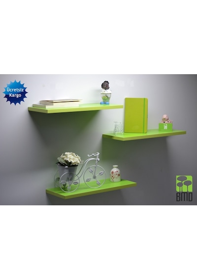 3 Lü Set Renkli Raf 90 Cm 3 Lü Set Renkli Raf 90 Cm