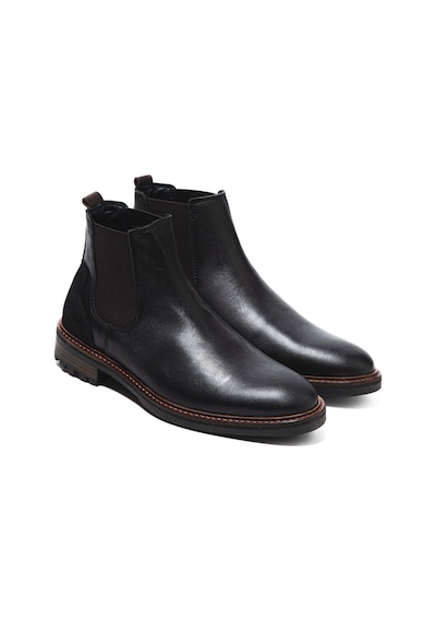 Bot Erkek 1124 005 Wk-john May Orkut Suede Black Siyah