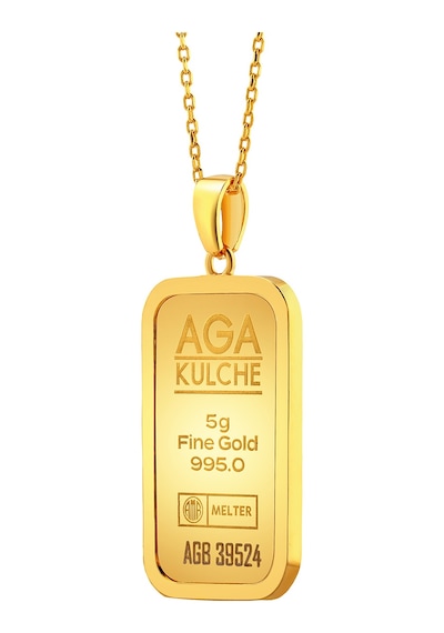 Agakulche 5 Gr Altın Külçe Kolye