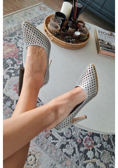 135 5399 Topukla Kadın Taşlı İnce Topuklu Stiletto Abiye Ayakkabı 001