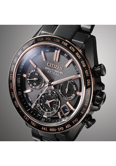 Citizen Eco-drive Attesa Satellite Wave Cc4074-61w Erkek Kol Saati Füme